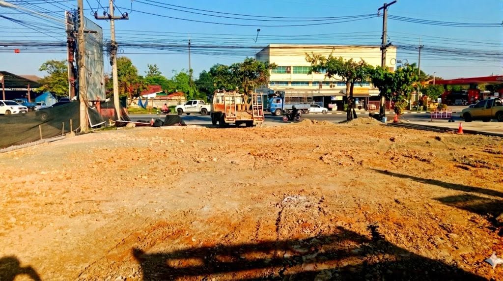พื้นที่ดินที่กำลังปรับระดับ